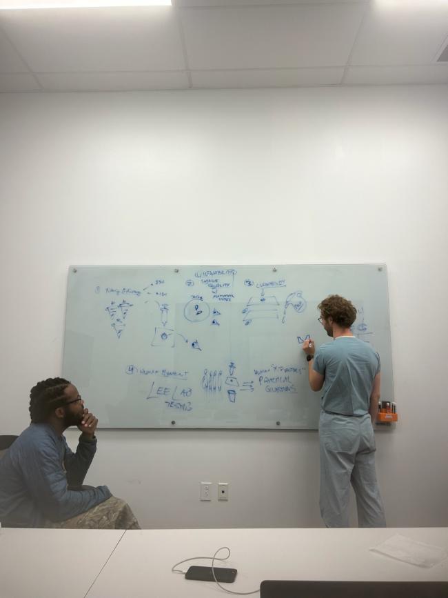 A whiteboard of requirements for the next mesh-filter casing